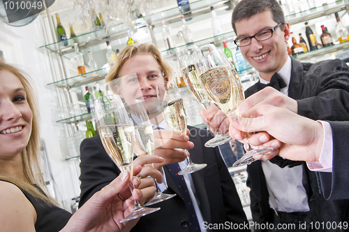 Image of a toast on new years eve