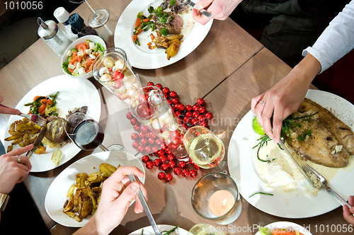 Image of Christmas dinner