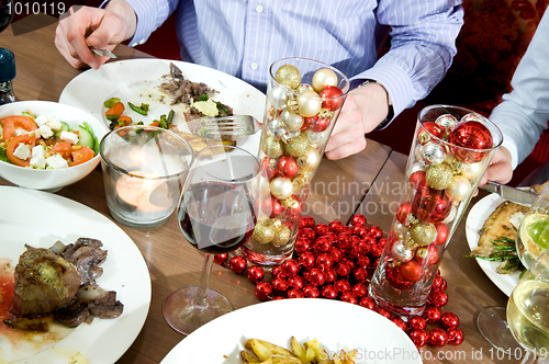 Image of Christmas dinner