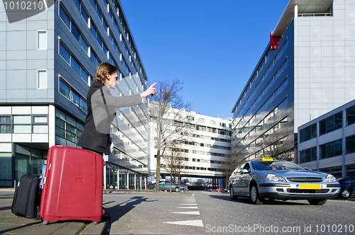 Image of Flagging a cab