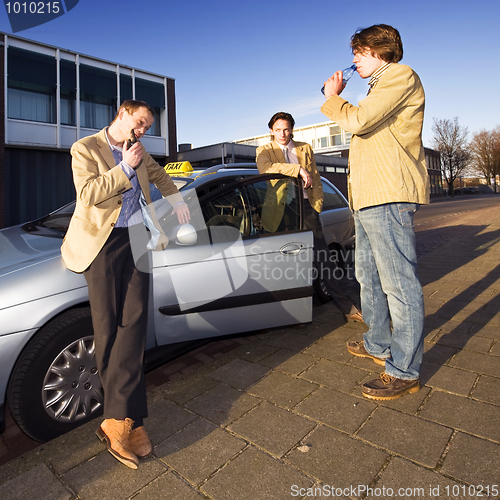 Image of Colleague taxi drivers