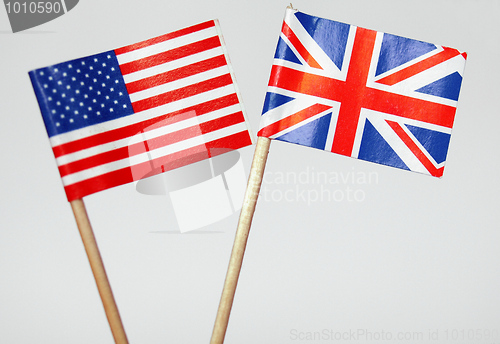 Image of British and American flags