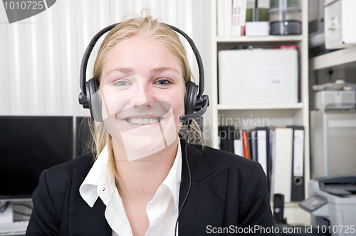 Image of Smiling receptionist