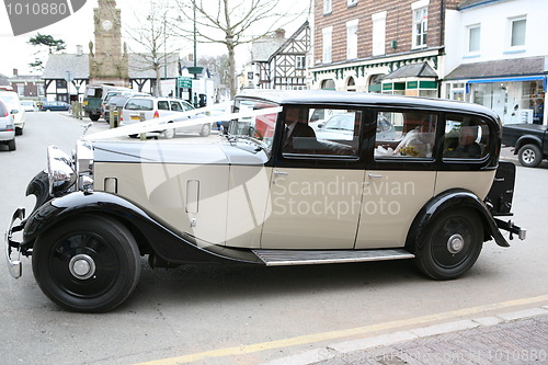 Image of vintage wedding car