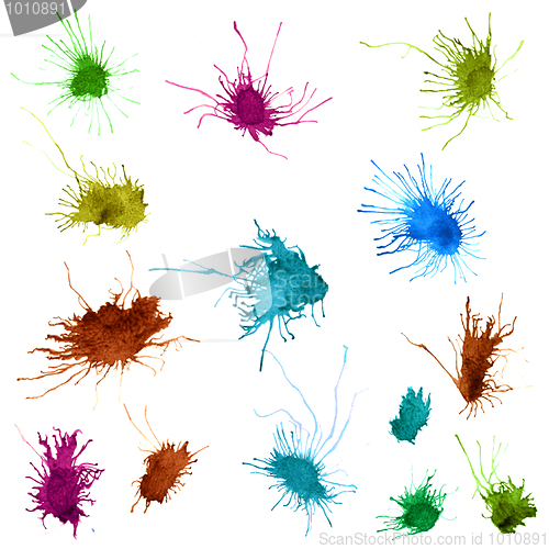 Image of Ink splashes