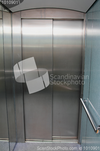 Image of empty contemporary elevator