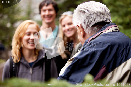 Image of Elderly Hiking Guide