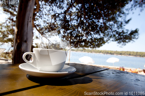 Image of Outdoor Cafe by Beach