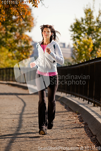 Image of Woman Jogging