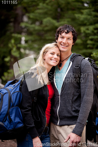 Image of Happy Camping Couple