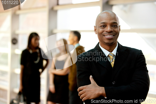 Image of Happy Black Businessman