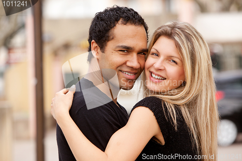 Image of Hug Happy Couple