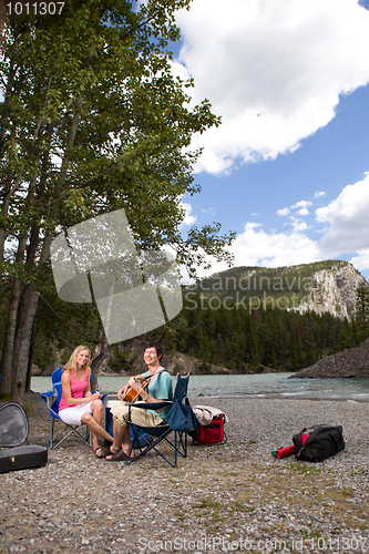 Image of Camping Guitar Outdoor