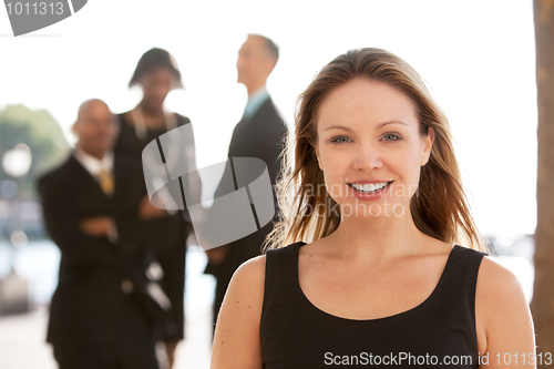 Image of Happy Business Woman