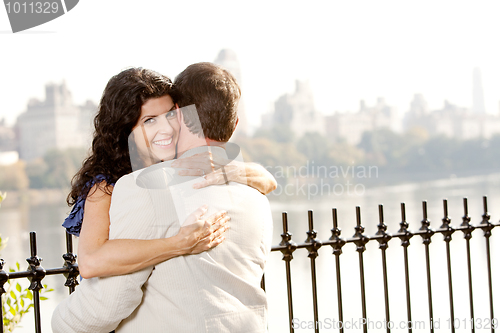 Image of Hug Smile Woman