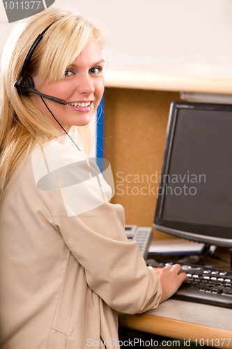 Image of Receptionist with Headset