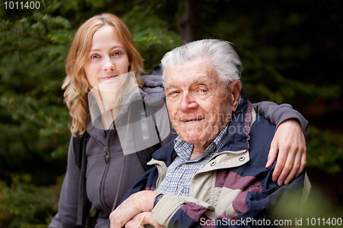 Image of Grandfather Granddaughter