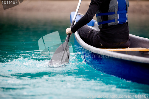 Image of Canoe Paddle Detail