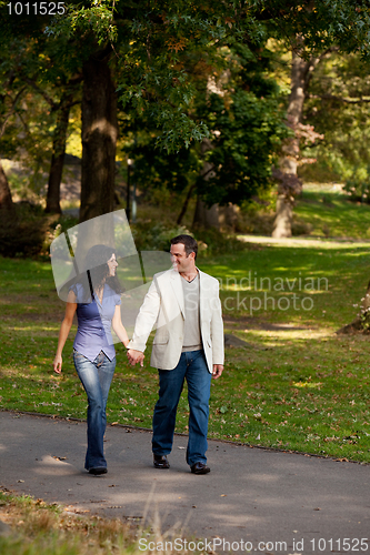 Image of Couple Walk Park