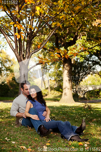 Image of Couple Relax Park