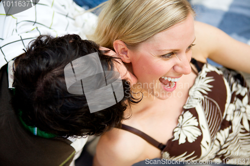 Image of Kiss Flirt Couple