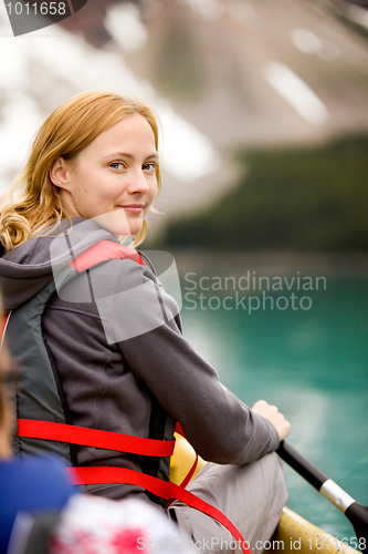 Image of Woman in Canoe