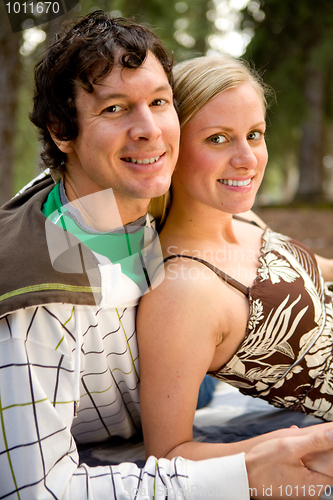 Image of Camping Couple Relax