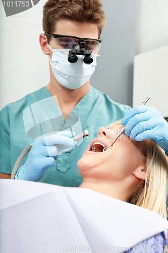 Image of Dentist with Drill