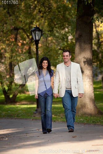 Image of Happy Couple Walk