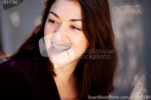 Image of Candid Happy Woman