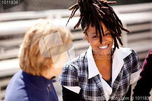 Image of Beautiful Black Woman Smile