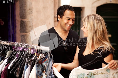 Image of Shopping Couple Happy