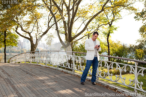 Image of Cell Phone Man Park