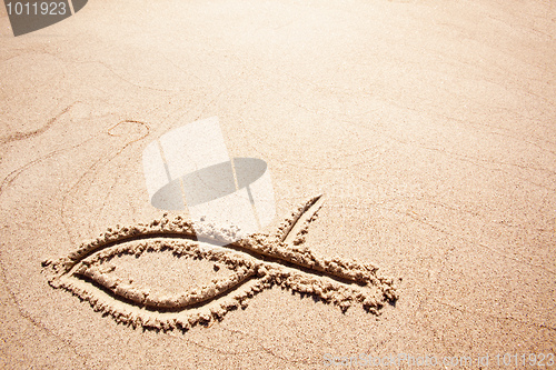 Image of Fish Sand Symbol