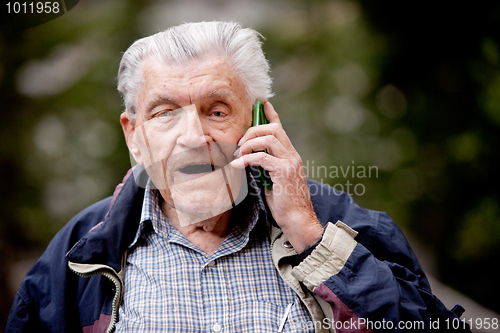 Image of Senior Cell Phone Talking