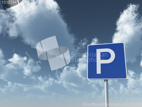 Image of roadsign parking