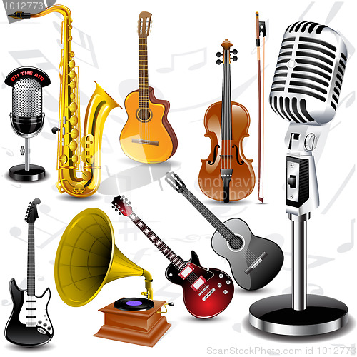 Image of Vector musical instruments