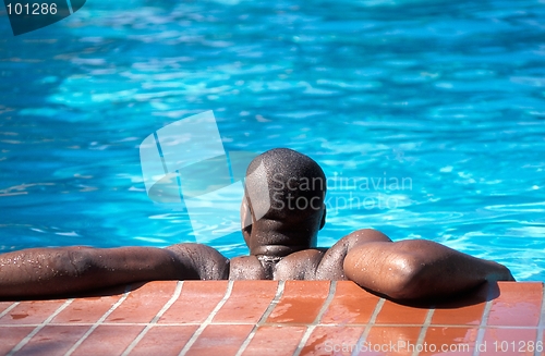 Image of Man in Pool