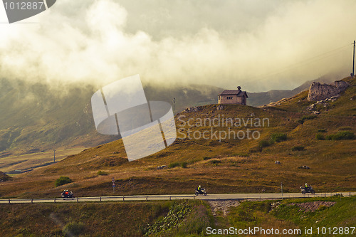 Image of Motor bikes in Dolomites