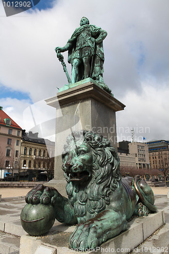 Image of Swedish king in Stockholm