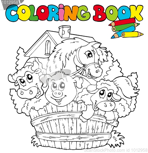 Image of Coloring book with cute animals 2