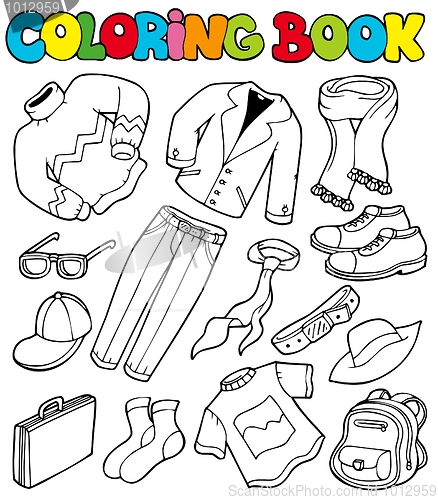 Image of Coloring book with apparel 1