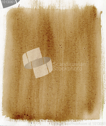 Image of brown painted background with canvas texture