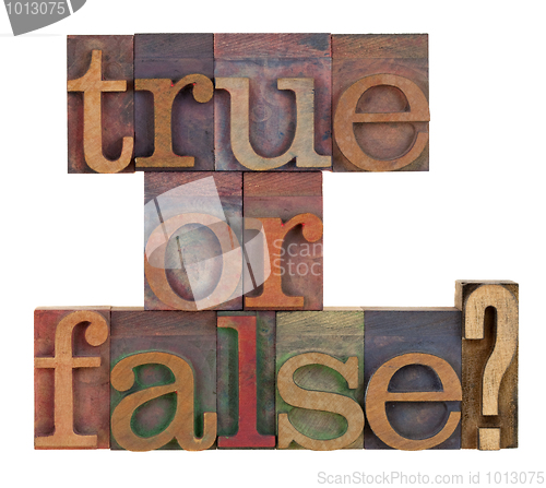 Image of True or false?