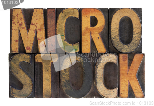 Image of microstock - vintage wood letterpress type