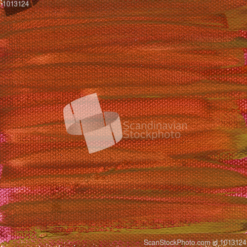 Image of red painted canvas texture