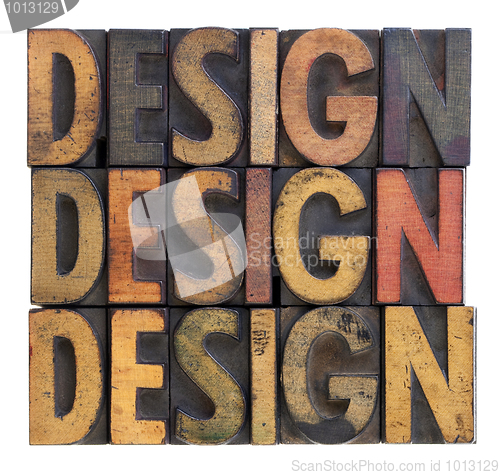 Image of design - vintage wood typography