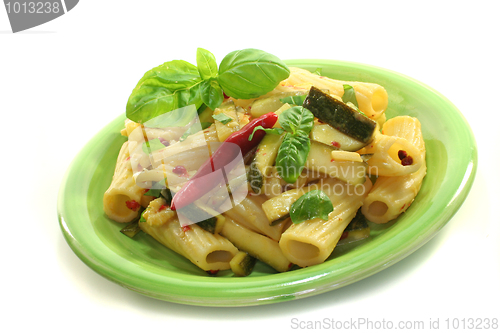 Image of Tortiglione with fiery chili and zucchini