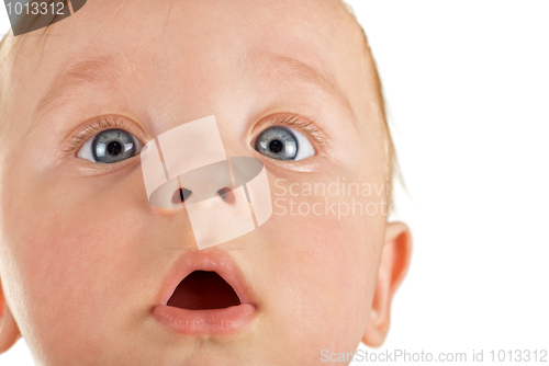 Image of baby boy closeup portrait