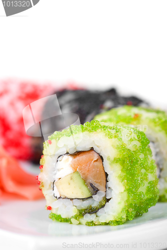 Image of sushi rolls